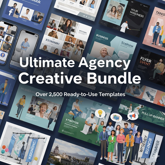 Ultimate Agency Creative Bundle – 2,500+ Ready-to-Use Templates for Social Media, Flyers, Banners & More