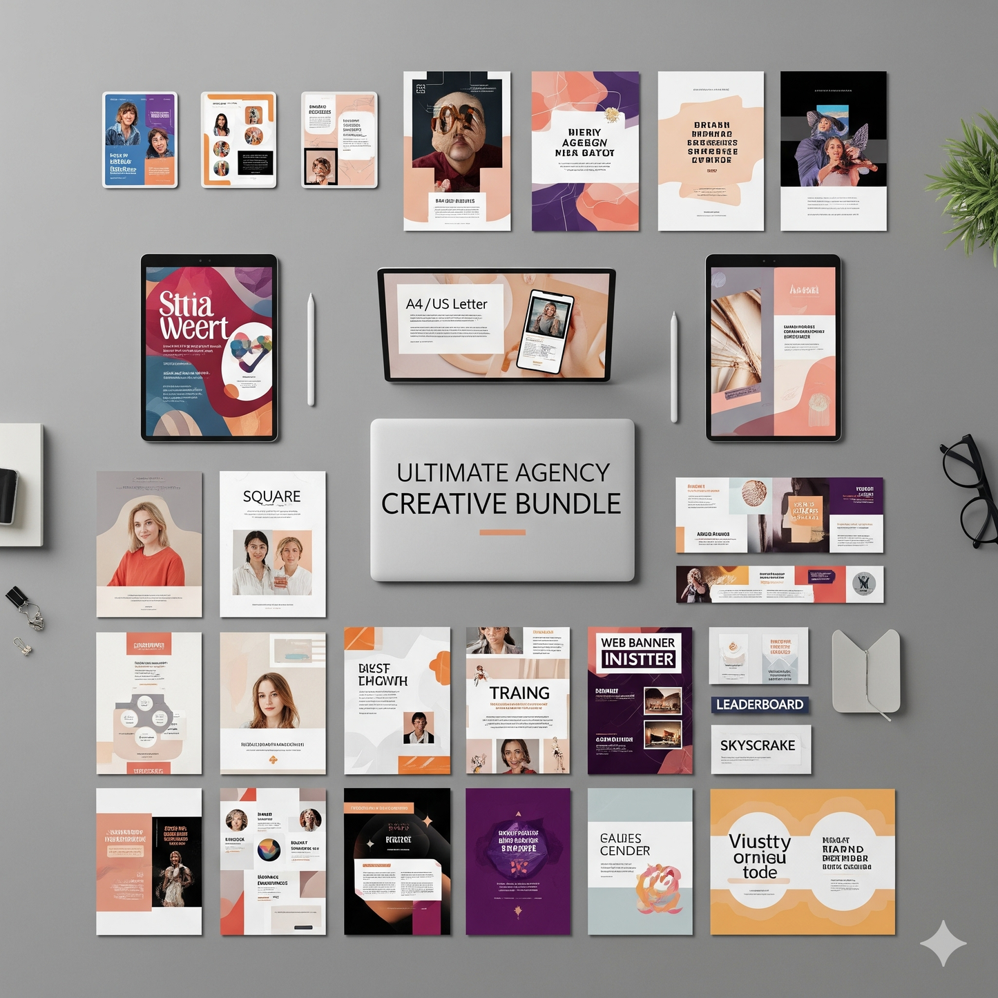 Ultimate Agency Creative Bundle – 2,500+ Ready-to-Use Templates for Social Media, Flyers, Banners & More