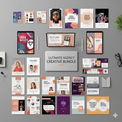 Ultimate Agency Creative Bundle – 2,500+ Ready-to-Use Templates for Social Media, Flyers, Banners & More
