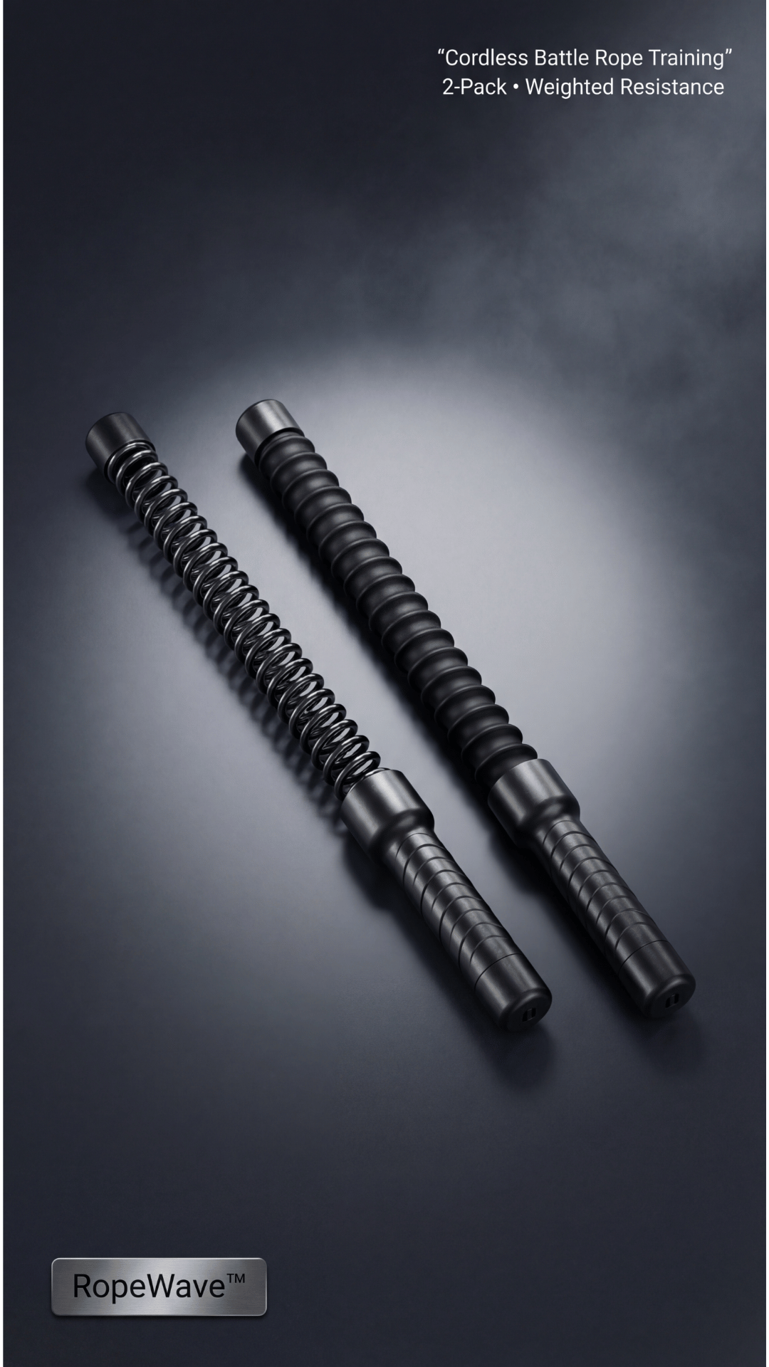 RopeWave™ Pro Cordless Battle Ropes (2-Pack)