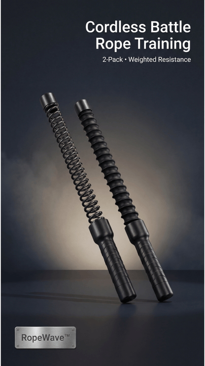 RopeWave™ Pro Cordless Battle Ropes (2-Pack)