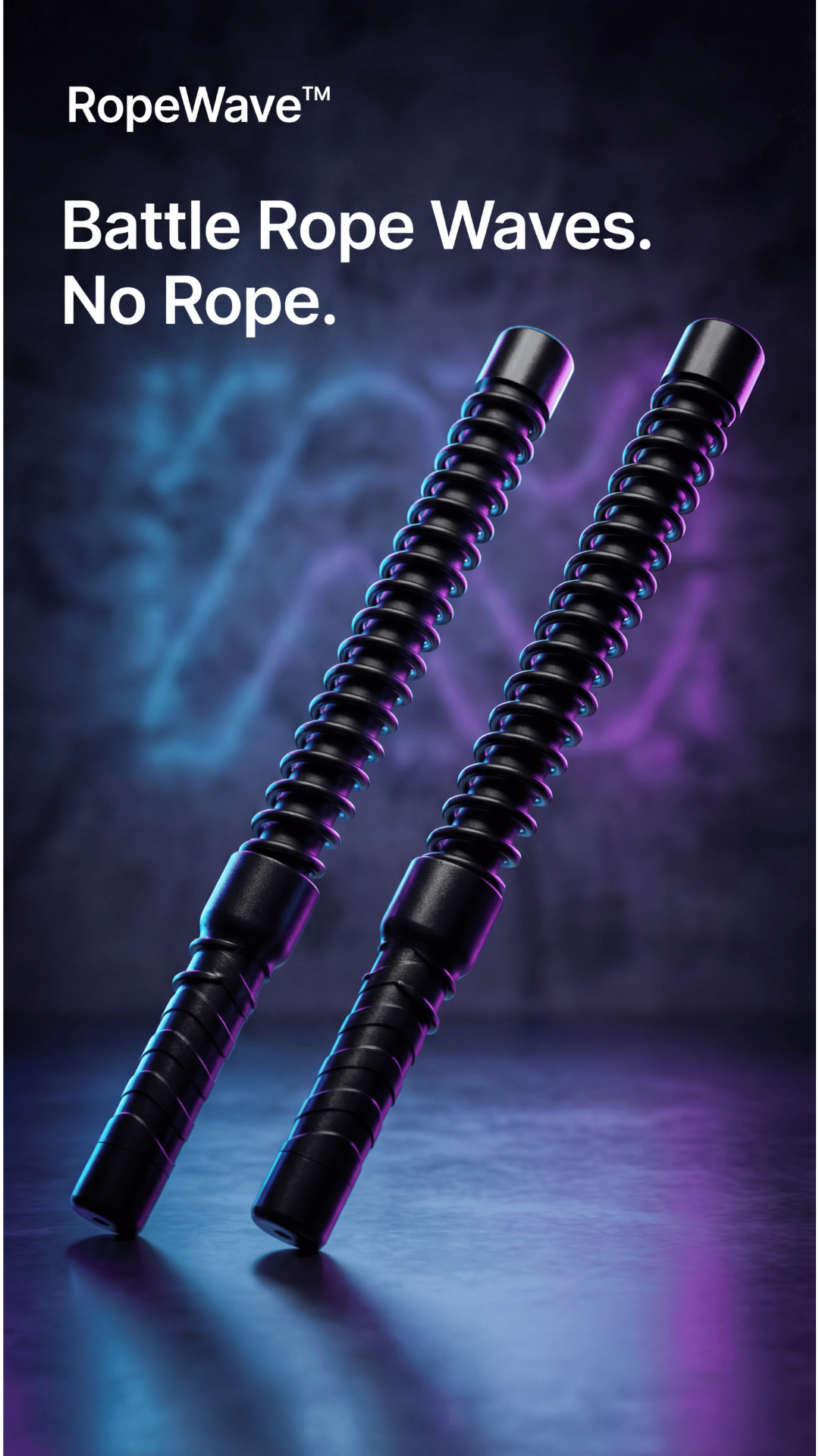 RopeWave™ Pro Cordless Battle Ropes (2-Pack)