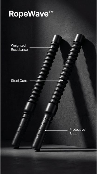 RopeWave™ Pro Cordless Battle Ropes (2-Pack)