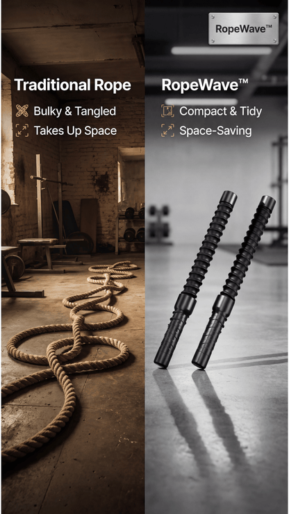 RopeWave™ Pro Cordless Battle Ropes (2-Pack)