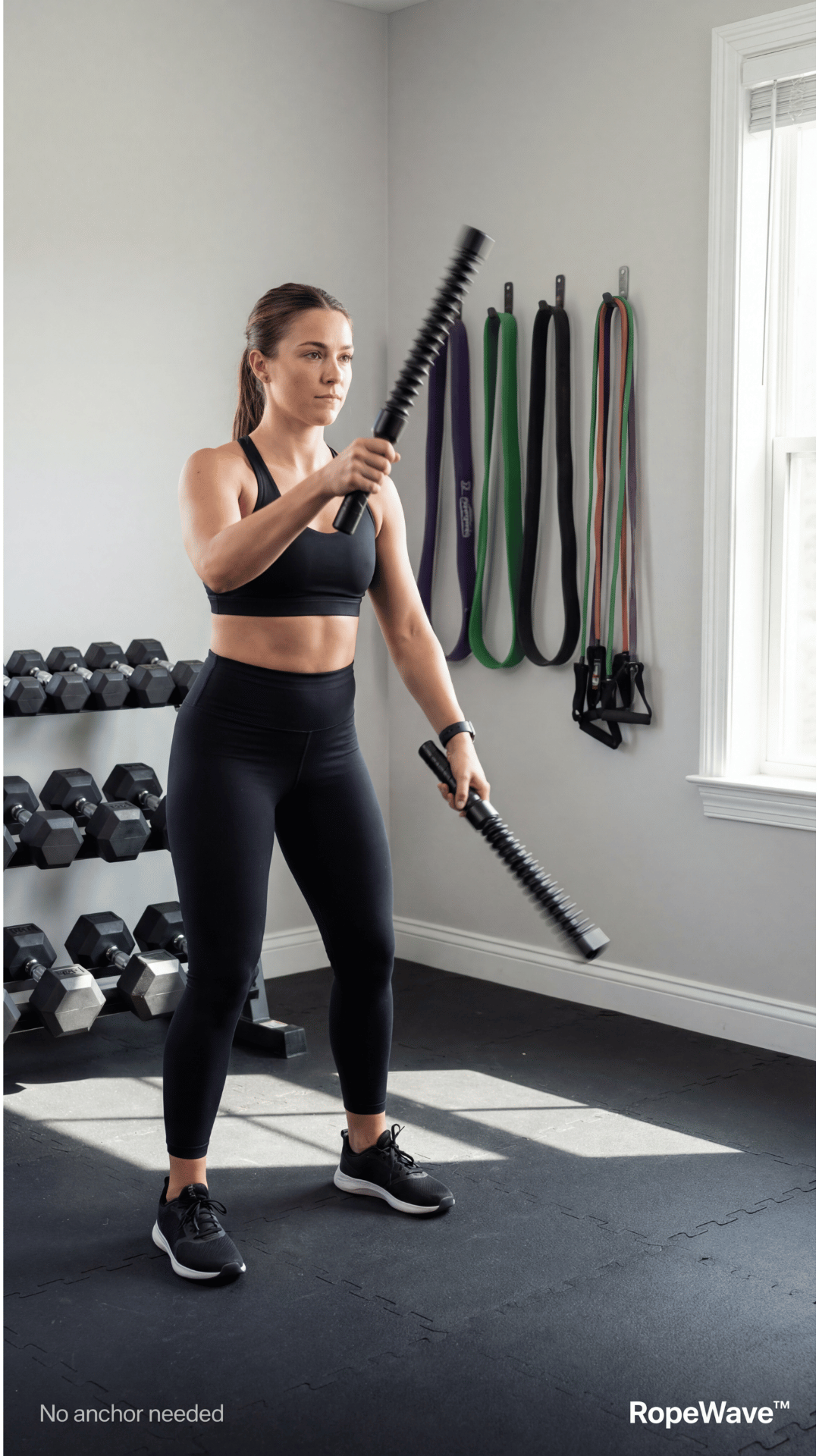 RopeWave™ Pro Cordless Battle Ropes (2-Pack)