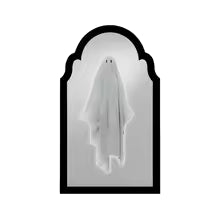 Ghost Holographic Mirror – Spooky Haunted LED Illusion Wall Décor for Halloween, Scary 3D Ghost Projection Decoration